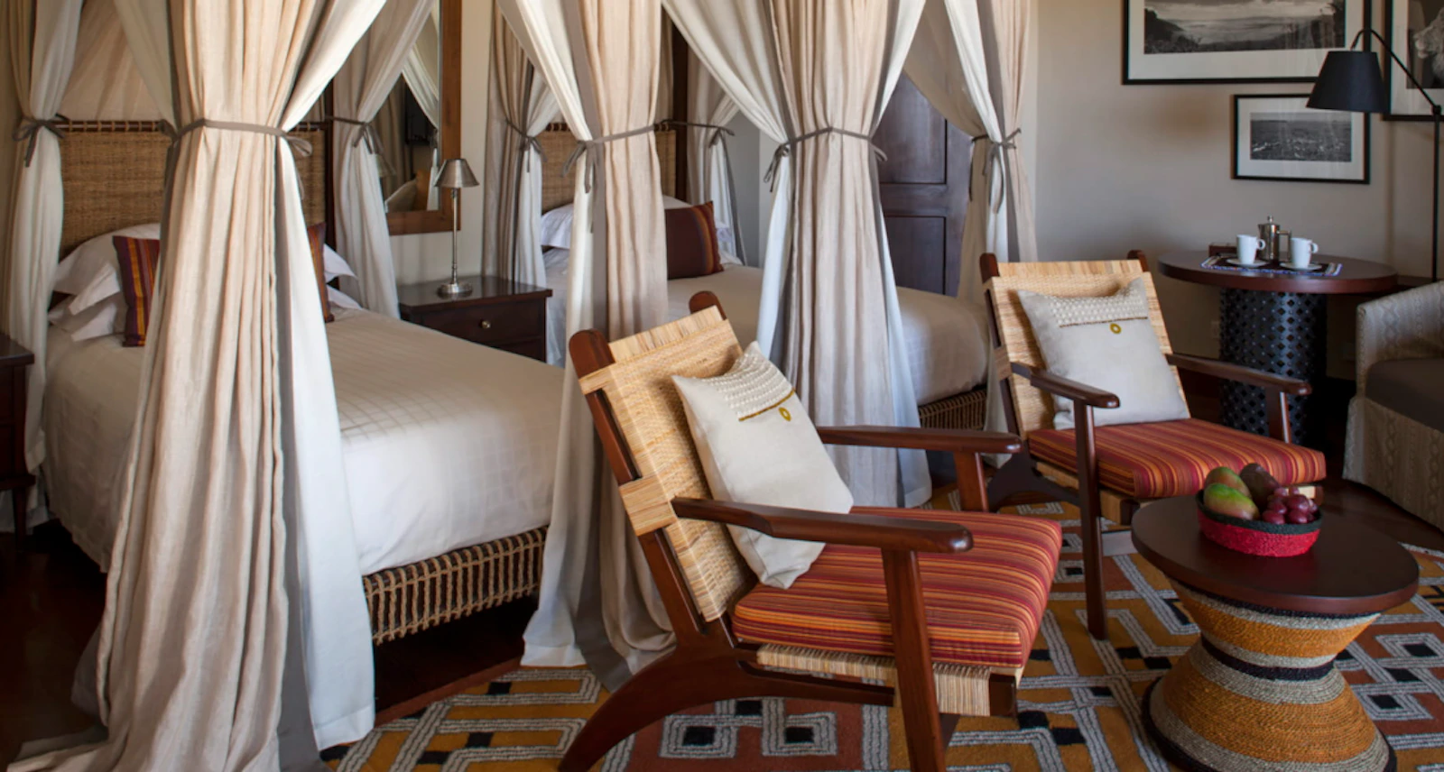 Savannah room sitting area at Four Seasons Safari Lodge Serengeti