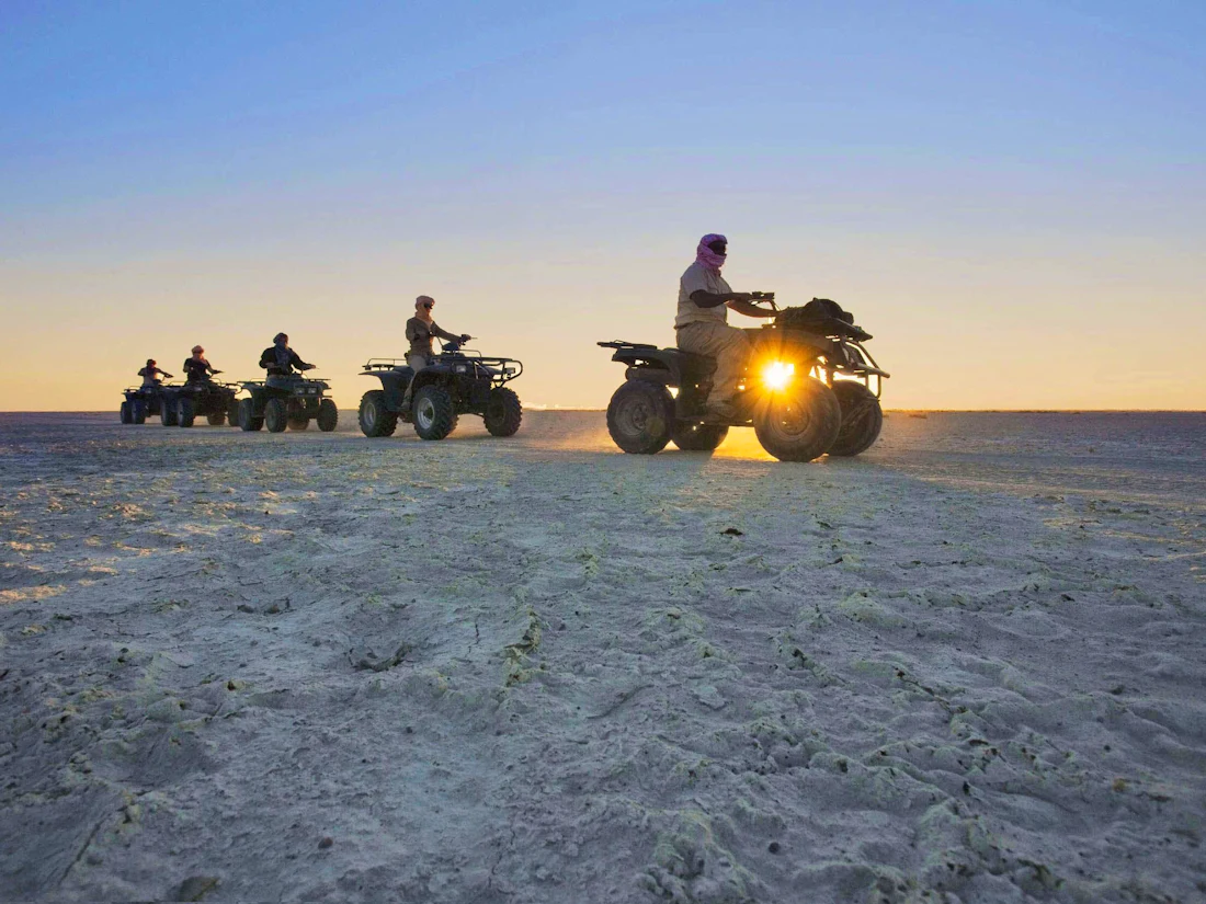 The white salt pans of Makgadikgadi