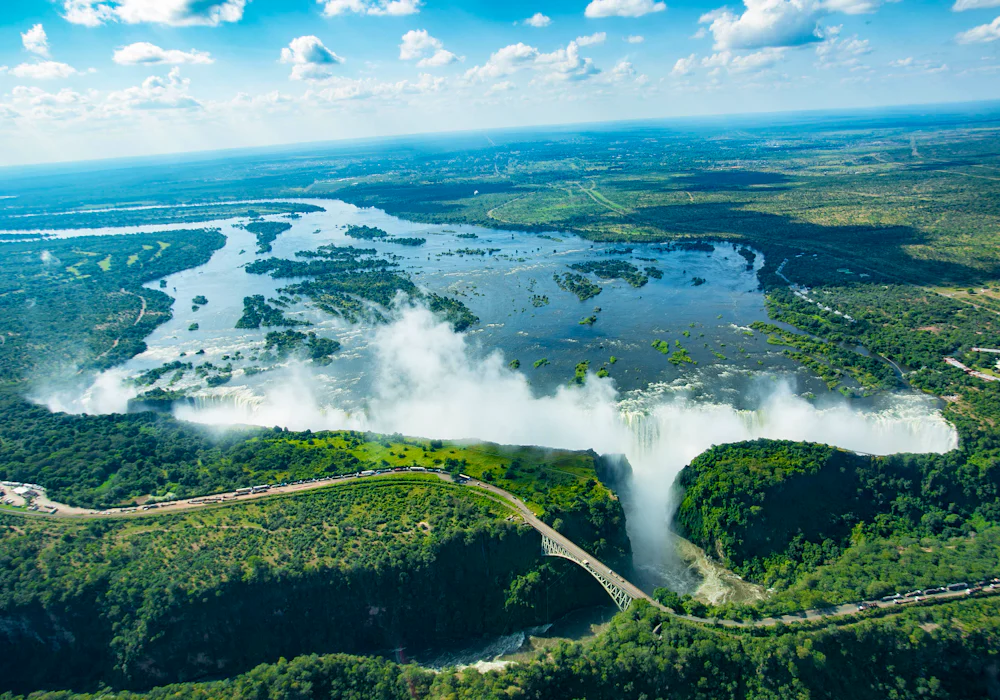 Victoria Falls on the Zambezi River