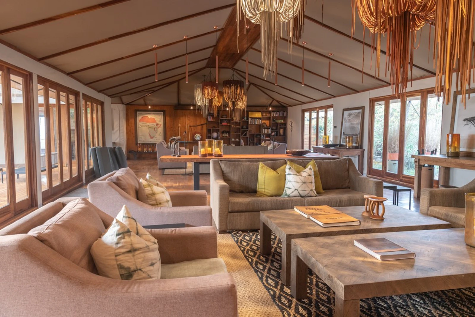 Main lounge at Sayari Camp
