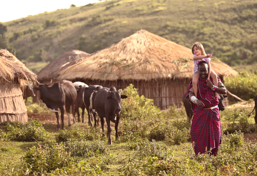 Open highland landscape in the Ngorongoro Conservation Area