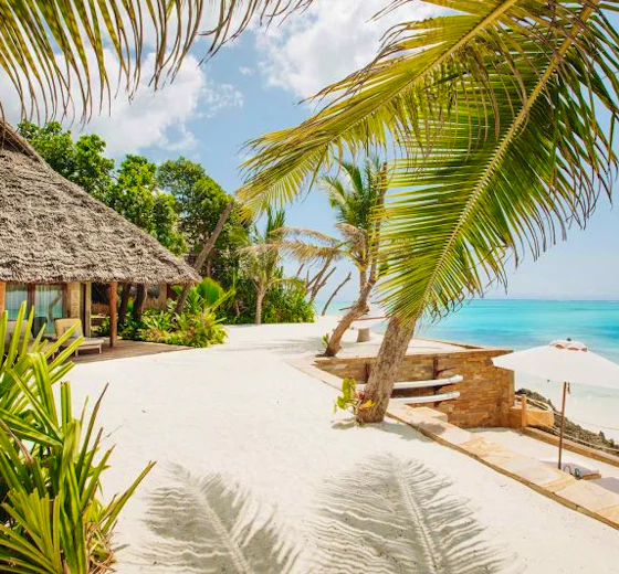 Tulia Zanzibar beside the Indian Ocean